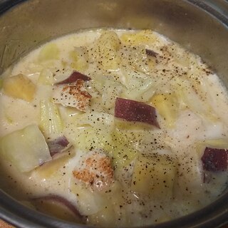 ほっこり★さつま芋の豆乳スープ